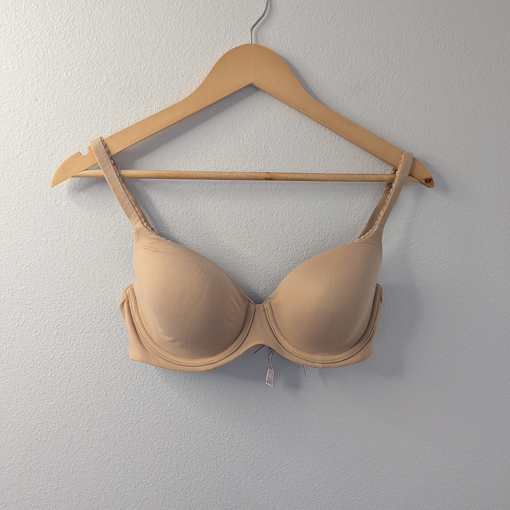 Victoria’s Secret Lined Demi‎ Bra – 32DD (Nude / Beige)